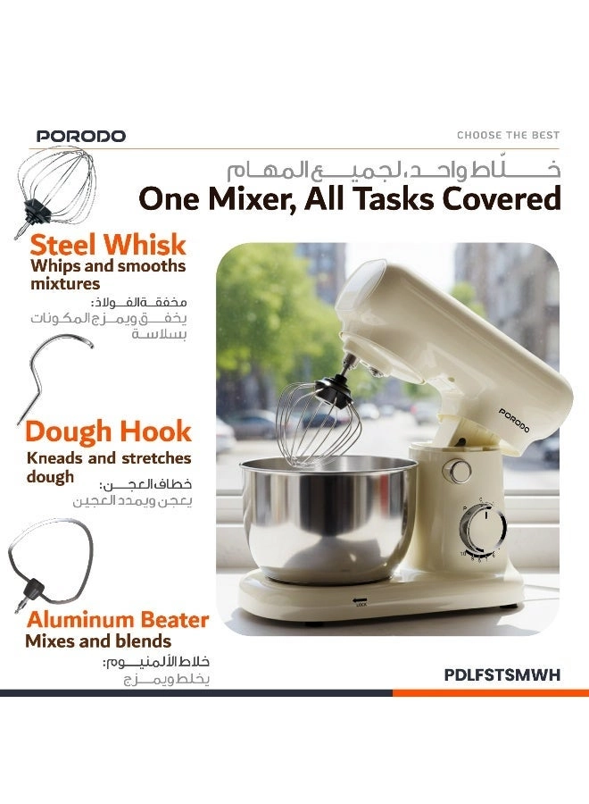 Tilt-Head Electric Household Stand Mixer - 2 L 400 W