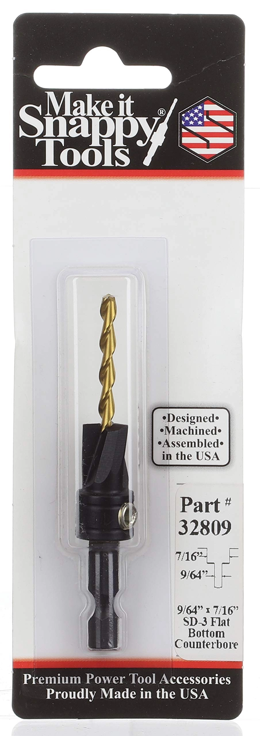 3-Flute Flat Bottom Counterbore - 7/16 Inch