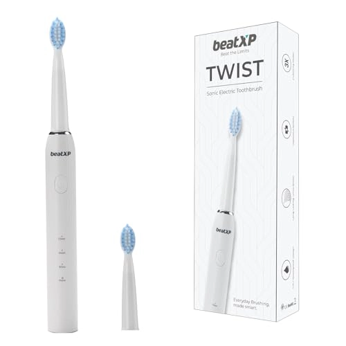 Twist Electric Toothbrush - 20,500 strokes/min 2 Brush Heads 3 Cleaning Modes