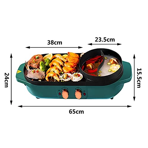 2-tier electric grill pan - 1200 W 5-7 peoples