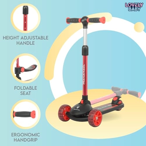 3-Wheel Kick Scooter – Foldable + Seat