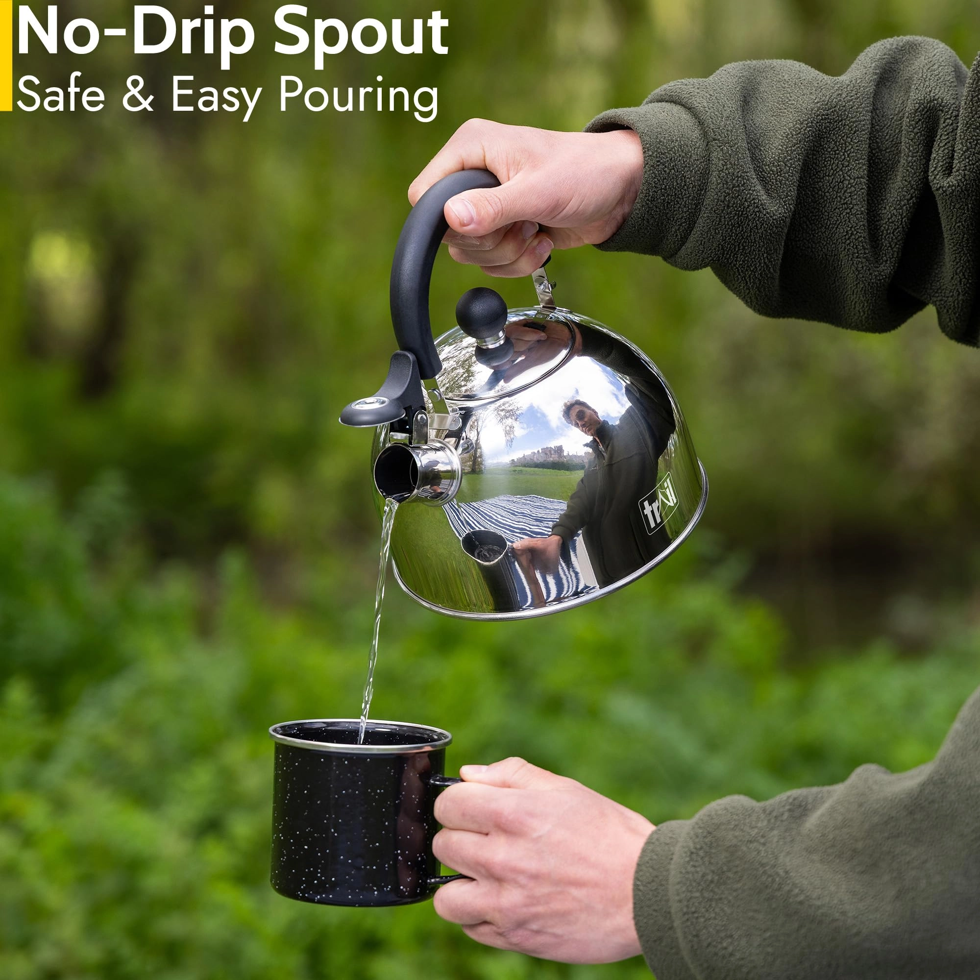 Whistling Camping Kettle - 2L