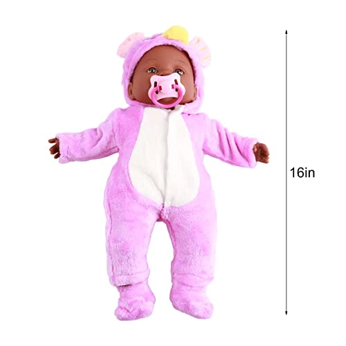 Reborn Baby Doll - 16 Inch Vinyl Black