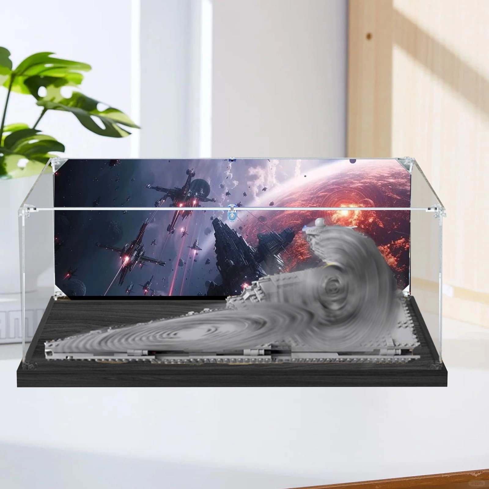 bodamaike Display Case for Lego 75394 - 50 x 35 x 20 cm Background D