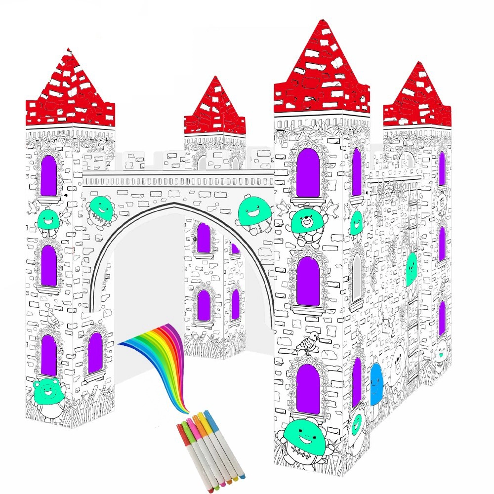 Doodle Erasable Painting Castle - Set of 6 Sketch Pens