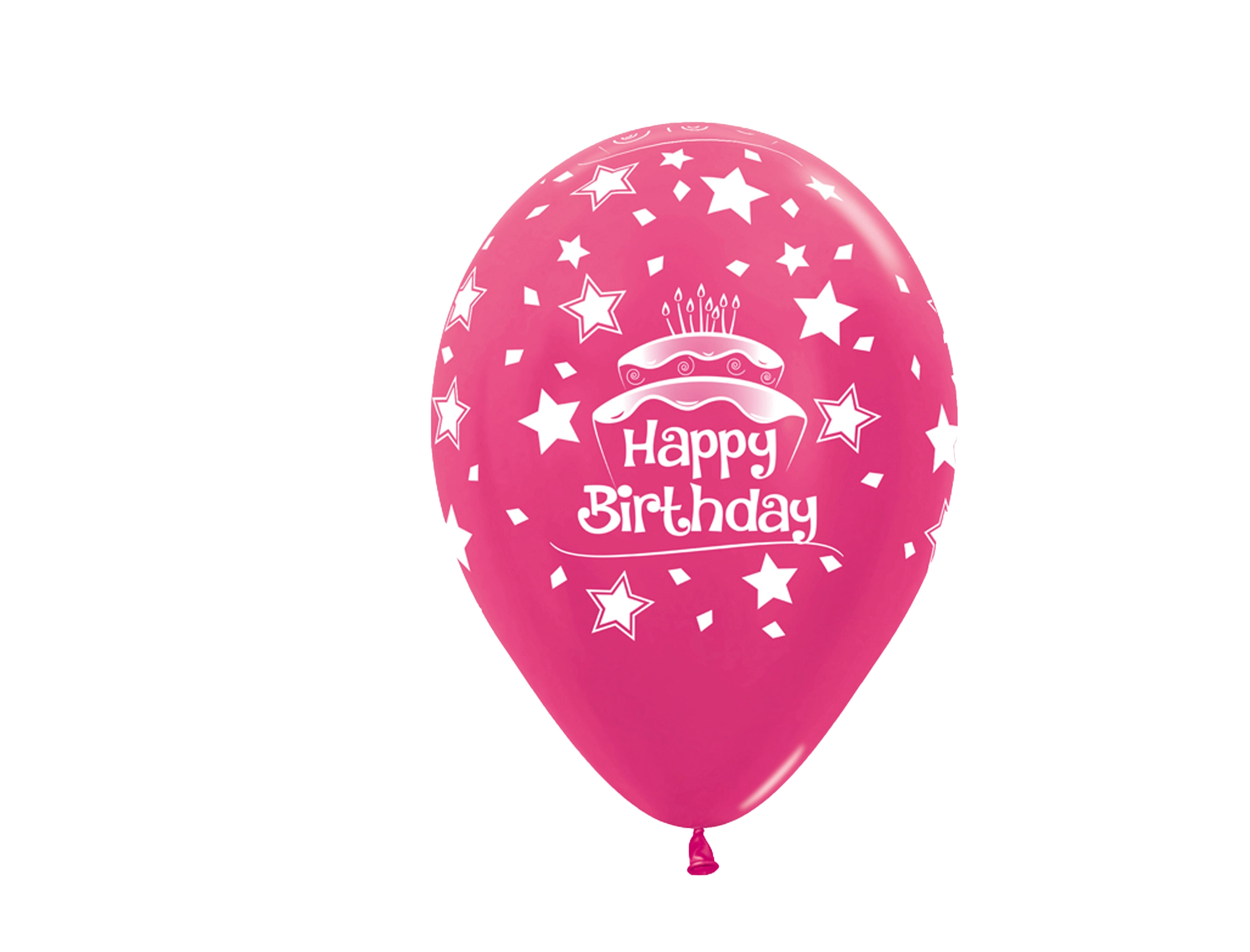 Sempertex Round Balloon - 50 pcs Happy Birthday