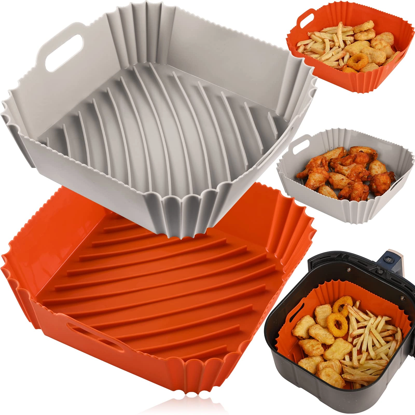 Actvty Air Fryer Silicone Liners - Silicone 2 Pcs
