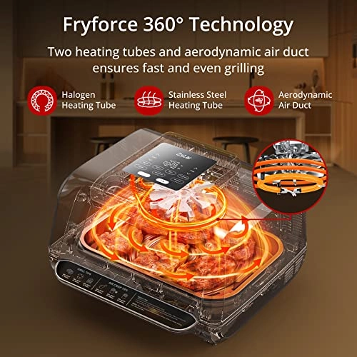 Indoor Grill Air Fryer Combo - 4Qt