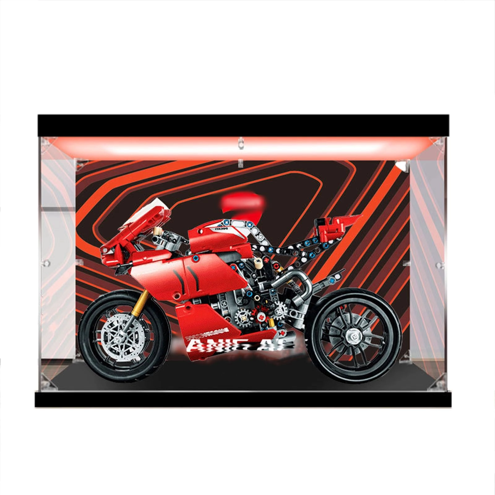 Protective Display Case for LEGO 42107 Motorbye - Acrylic