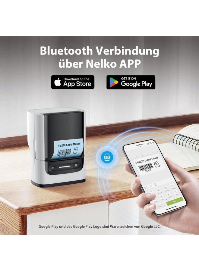 Portable Bluetooth Label Printer - Thermal 23-54mm