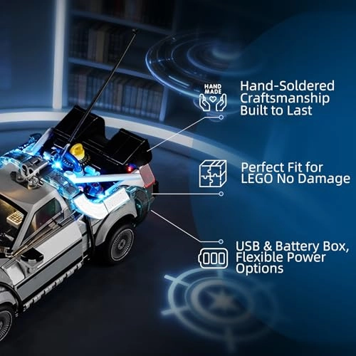 LED Light for Lego-77256 - Speed Champions Back to The Future