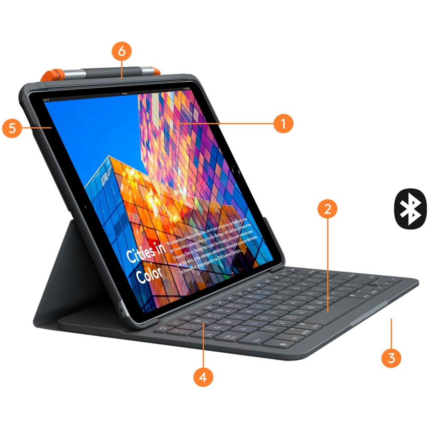 Keyboard Folio with Integrated Wireless Keyboard for iPad Air (3rd Generation) 10.5-inch