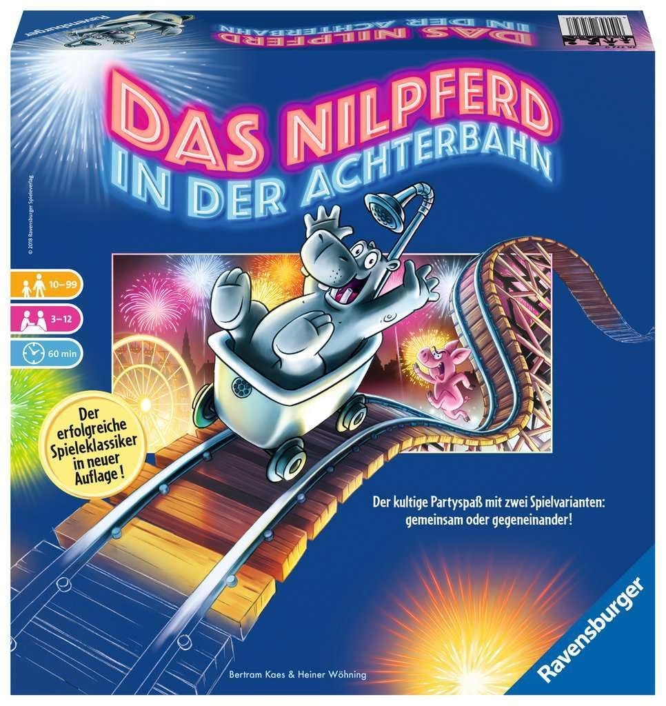 Ravensburger Nilpferd in der Achterbahn - Party Game (German)