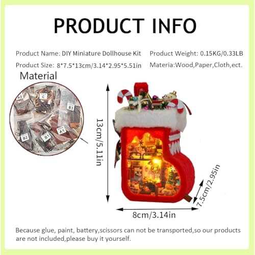 Miniature House (TY) - Christmas Stocking