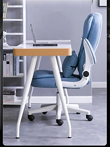 Desk Chair - PU Leather Brown High Back