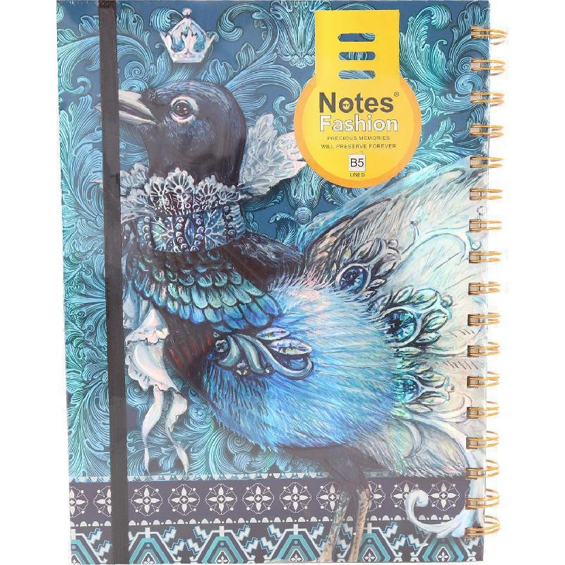Notebook 19 X 26 cm Spiral - Grid 100 Sheets