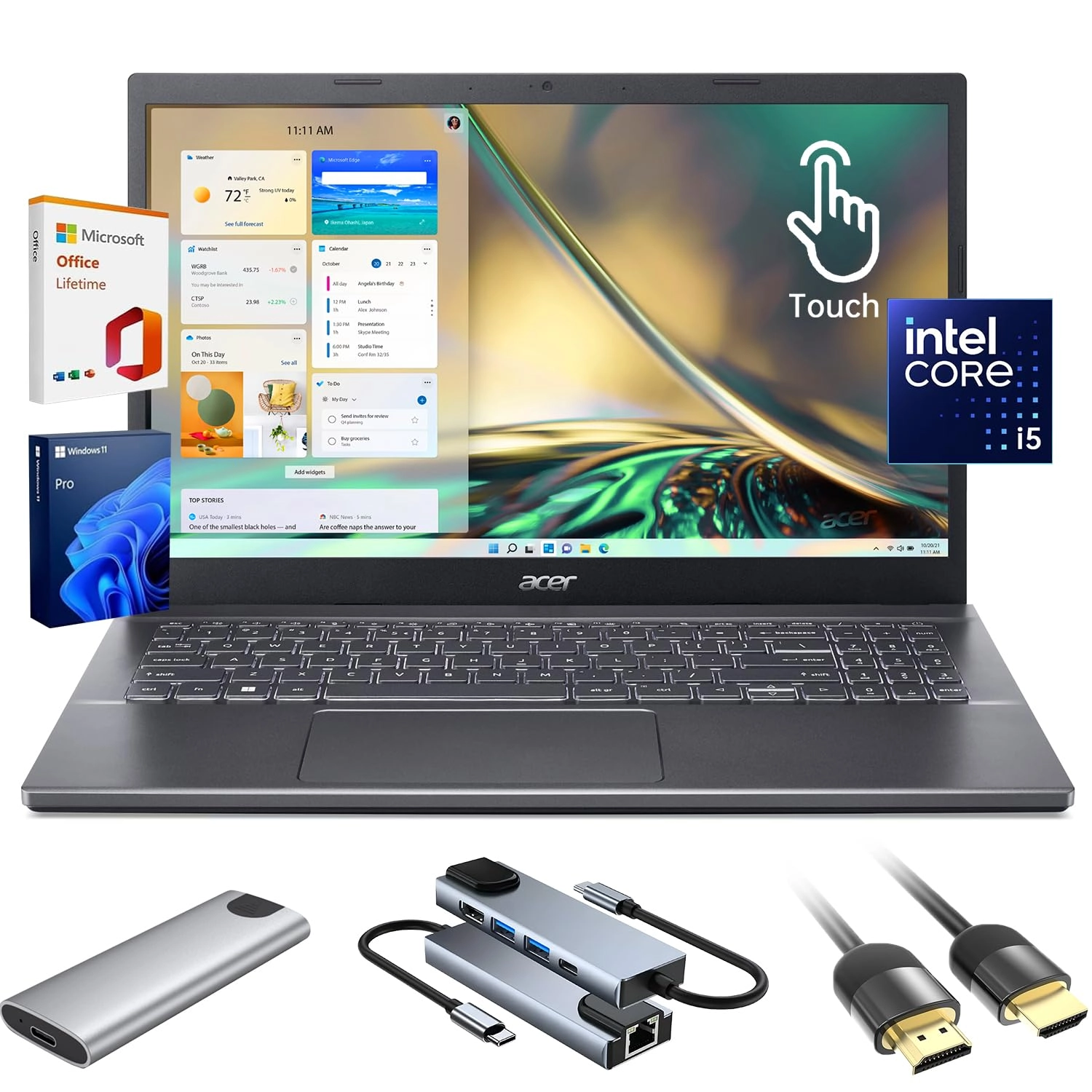 Acer Aspire 5 A515 - 15.6'' i5-13420H 8GB SO-DIMM 1TB NVMe SSD