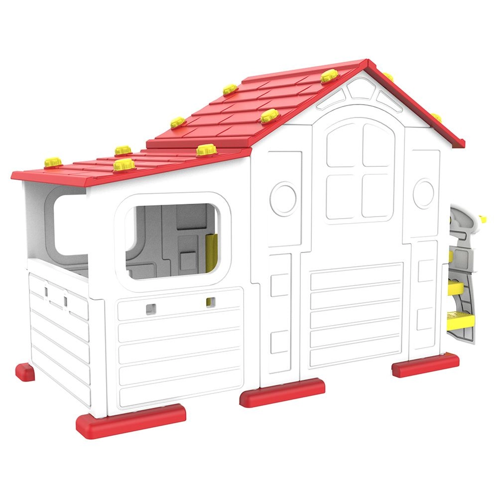 Tomo Big Playhouse - Slide Basketball Ring Multi Colour