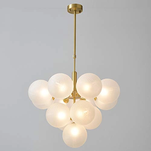 G9 Creative Bubble Globe Chandelier - 13 heads Smoky gray