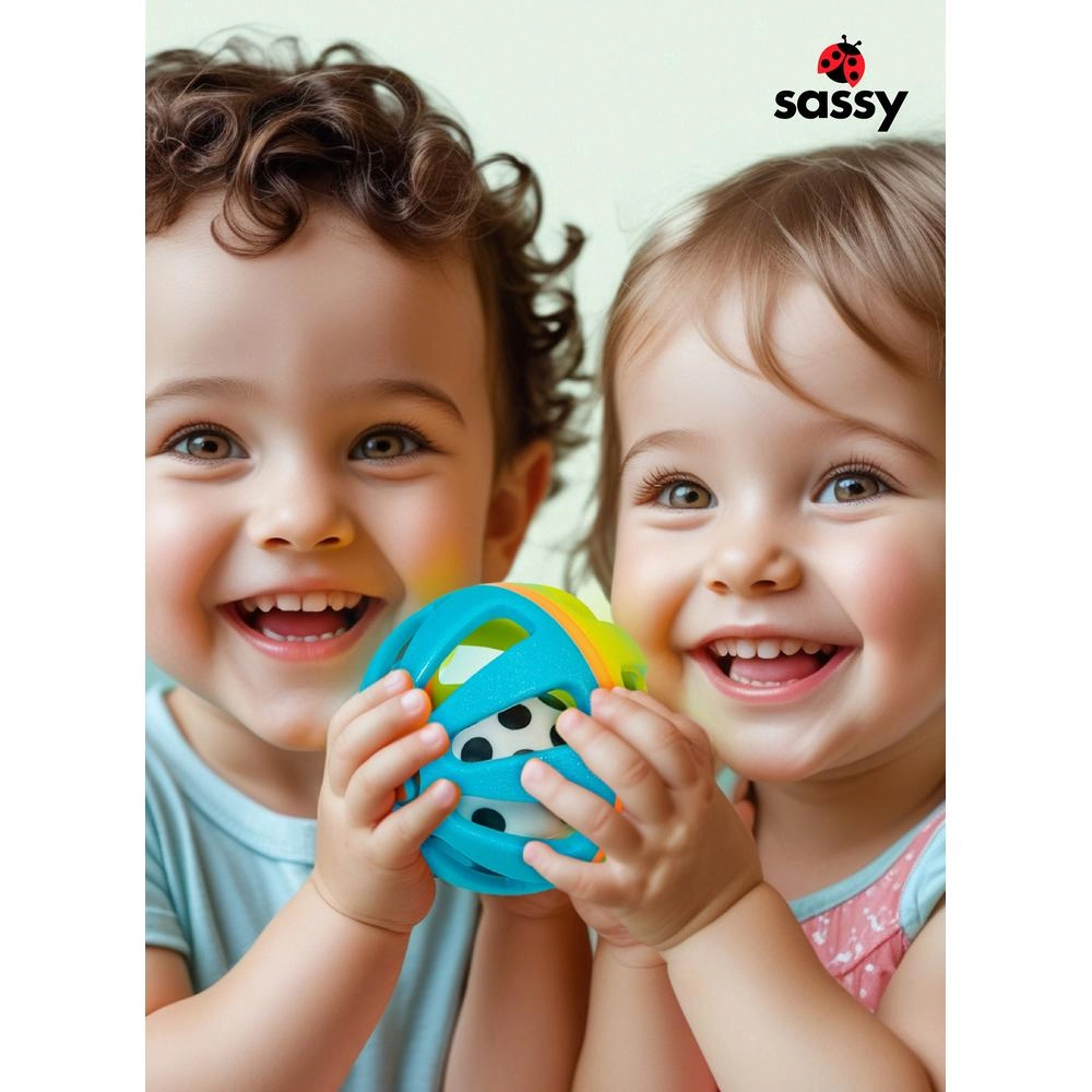 Squish & Chime Ball - Suitable to 0 to 3 months
