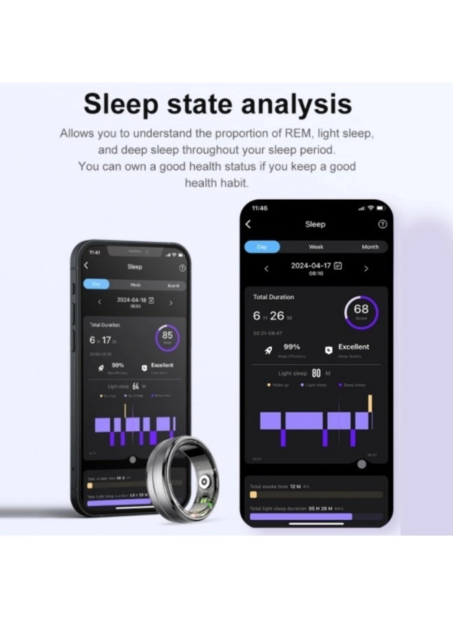 Smart Ring - Health Tracker Sleep Exercise Monitoring