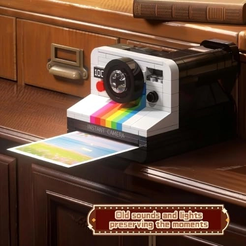 Instant Print Camera + Retro Turntable + Vintage Film Projector + Arcade Gaming Cabinet