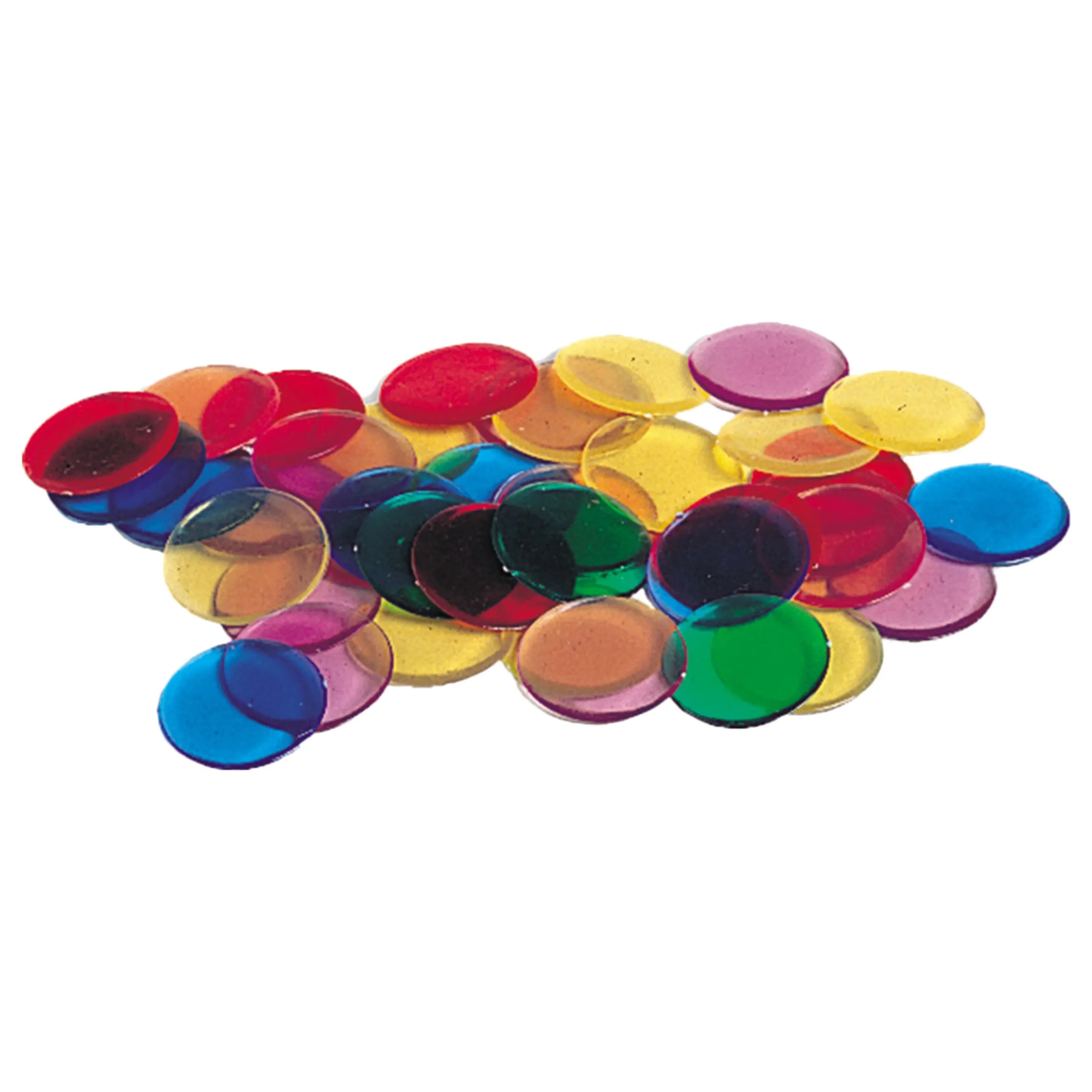 Learning Resources Transparent Color Counting Chip - Suitable for 5 to 9 years 250 pieces