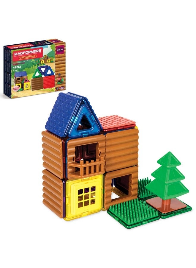 Magformers Log Cabin - Rainbow Colors 48pcs