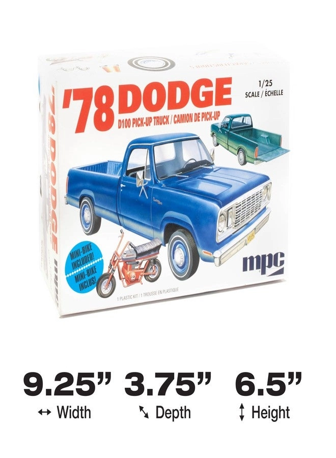 1978 Dodge D100 Custom Pickup - 1:25 Model Kit