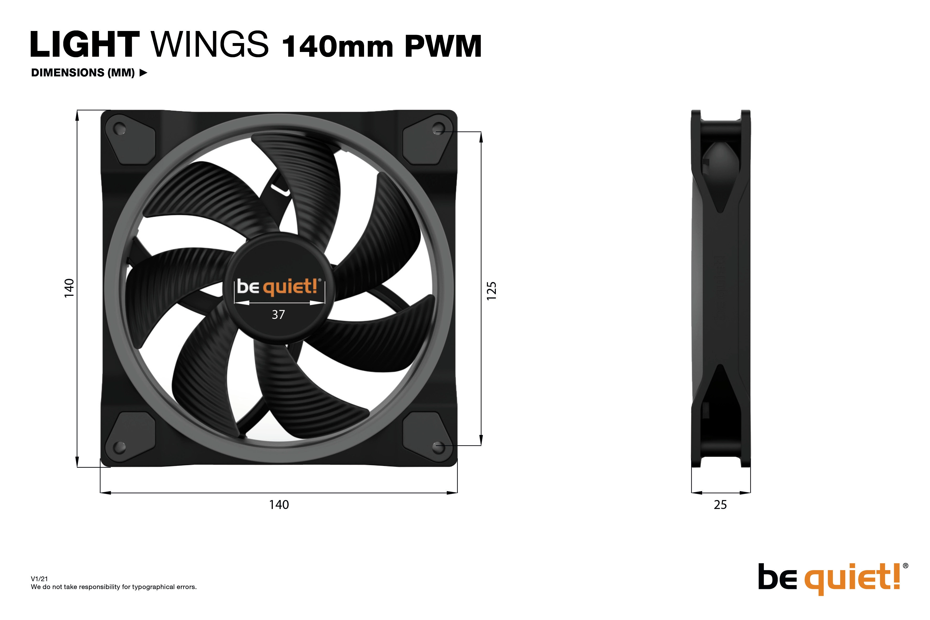 Light Wings - 3 fan(s) 140mm