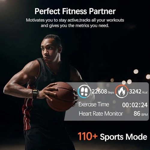 HT31 - IP68 Waterproof 24/7 Heart Rate 110+ Exercise Modes