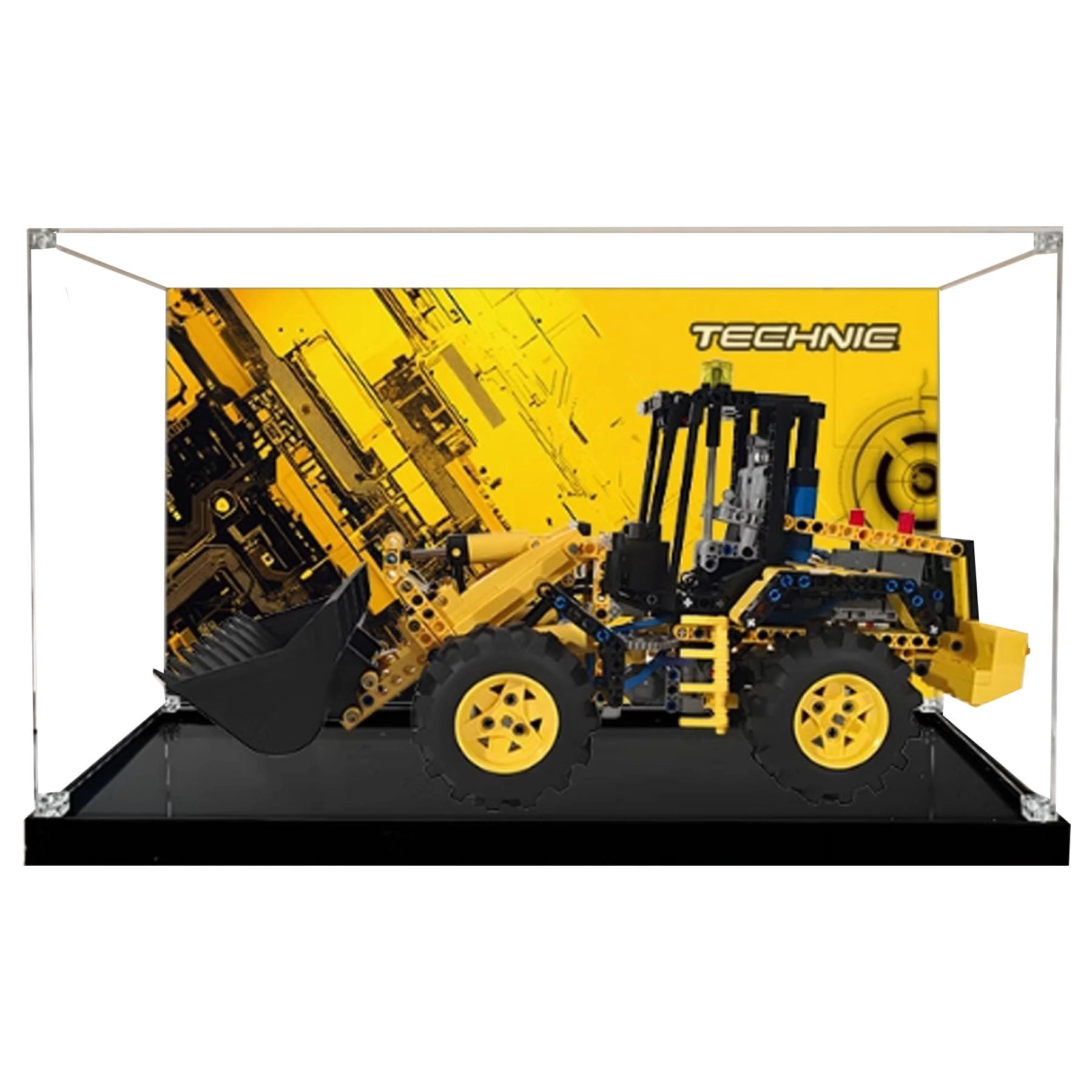 CHIFENMS Acrylic Display Case for LEGO 42209 L120 Wheel Loader - Acrylic 3mm