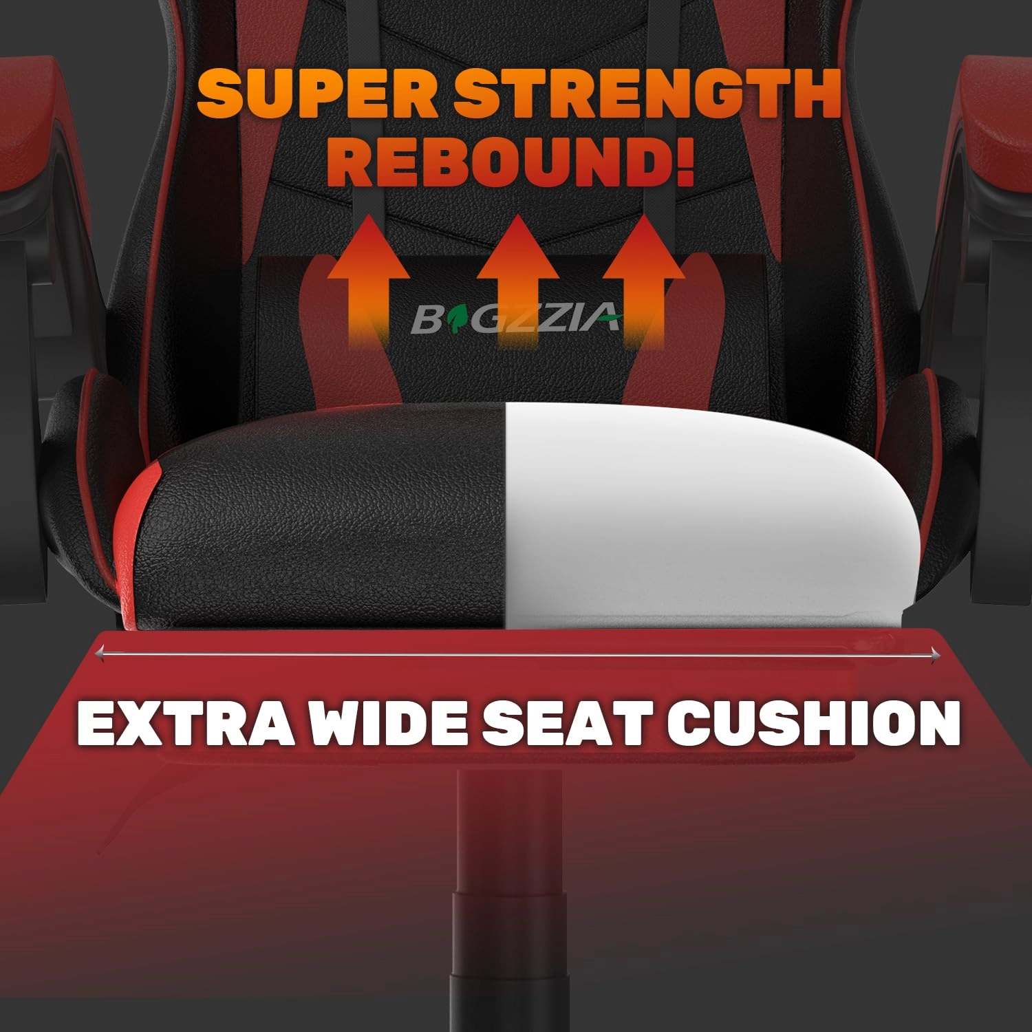 gaming chair - Red With Footrest
