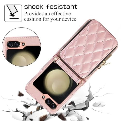 Miagon Folio Case for Samsung Galaxy Z Flip 5