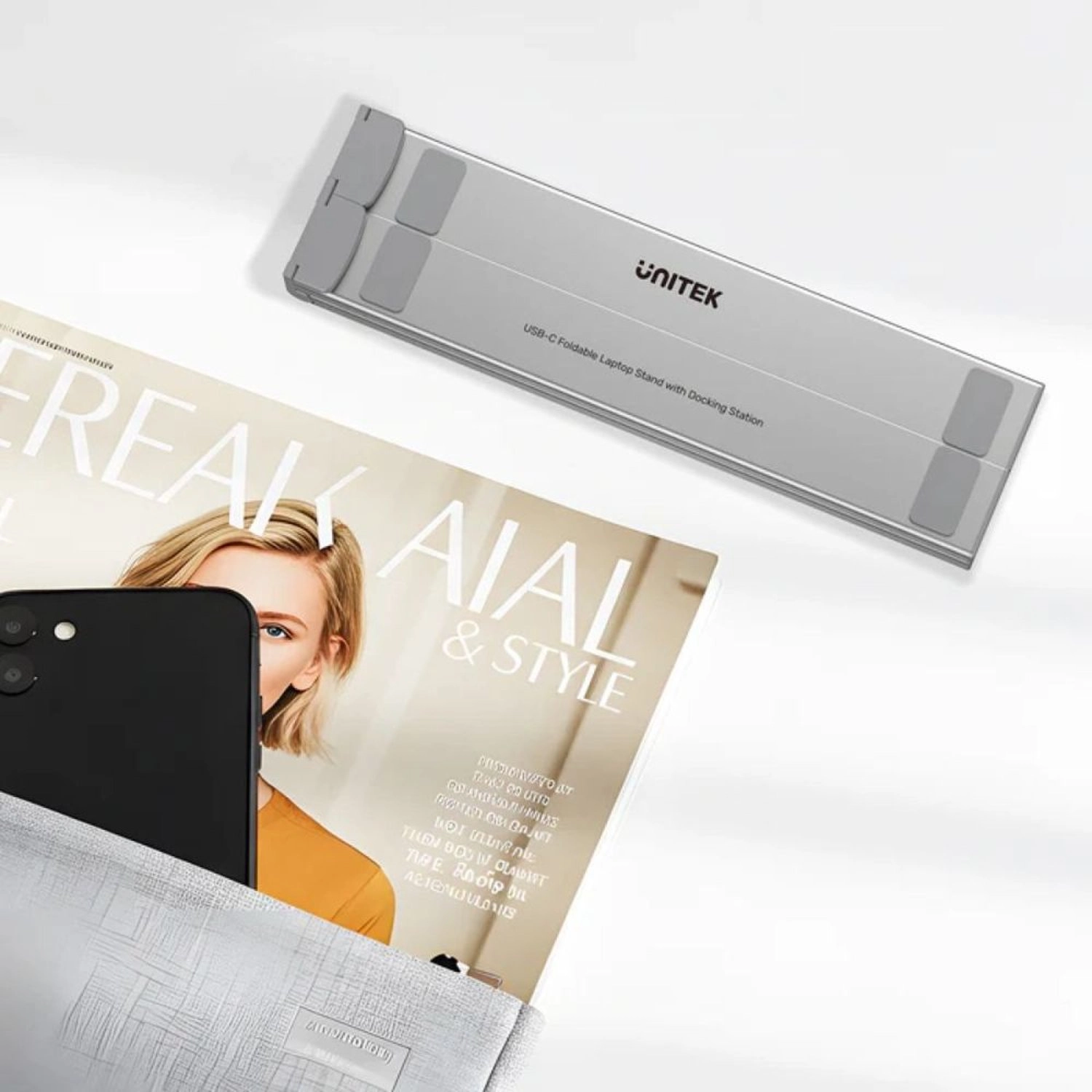 7-in-1 USB-C Foldable Laptop Stand - 100W Power Delivery 4K@60Hz HDMI