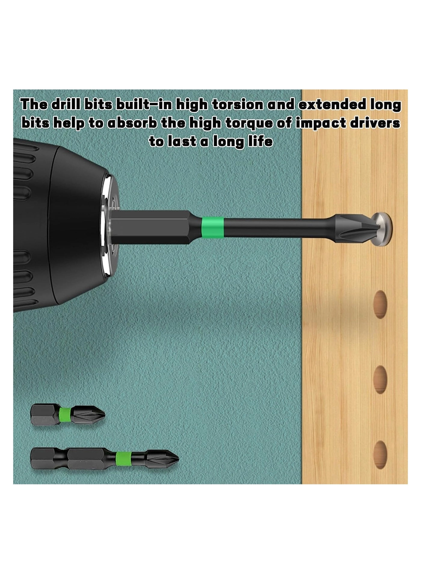 Magnetic Screwdriver Bit Sets - 6 Pcs 25mm 50mm 65mm 70mm 90mm 150mm