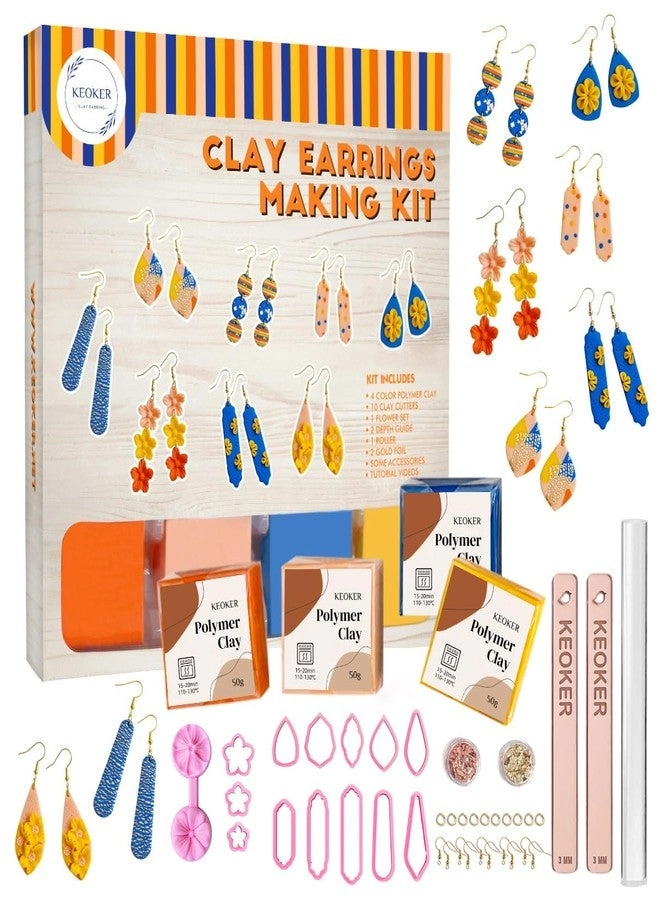 Keoker Polymer Clay Earring Making Kit