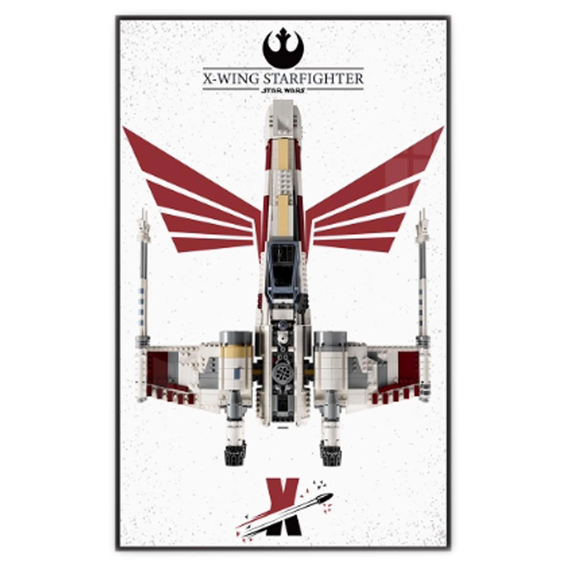 Display Wallboard for LEGO 75355 UCS X-Wing Fighter - 50X80cm