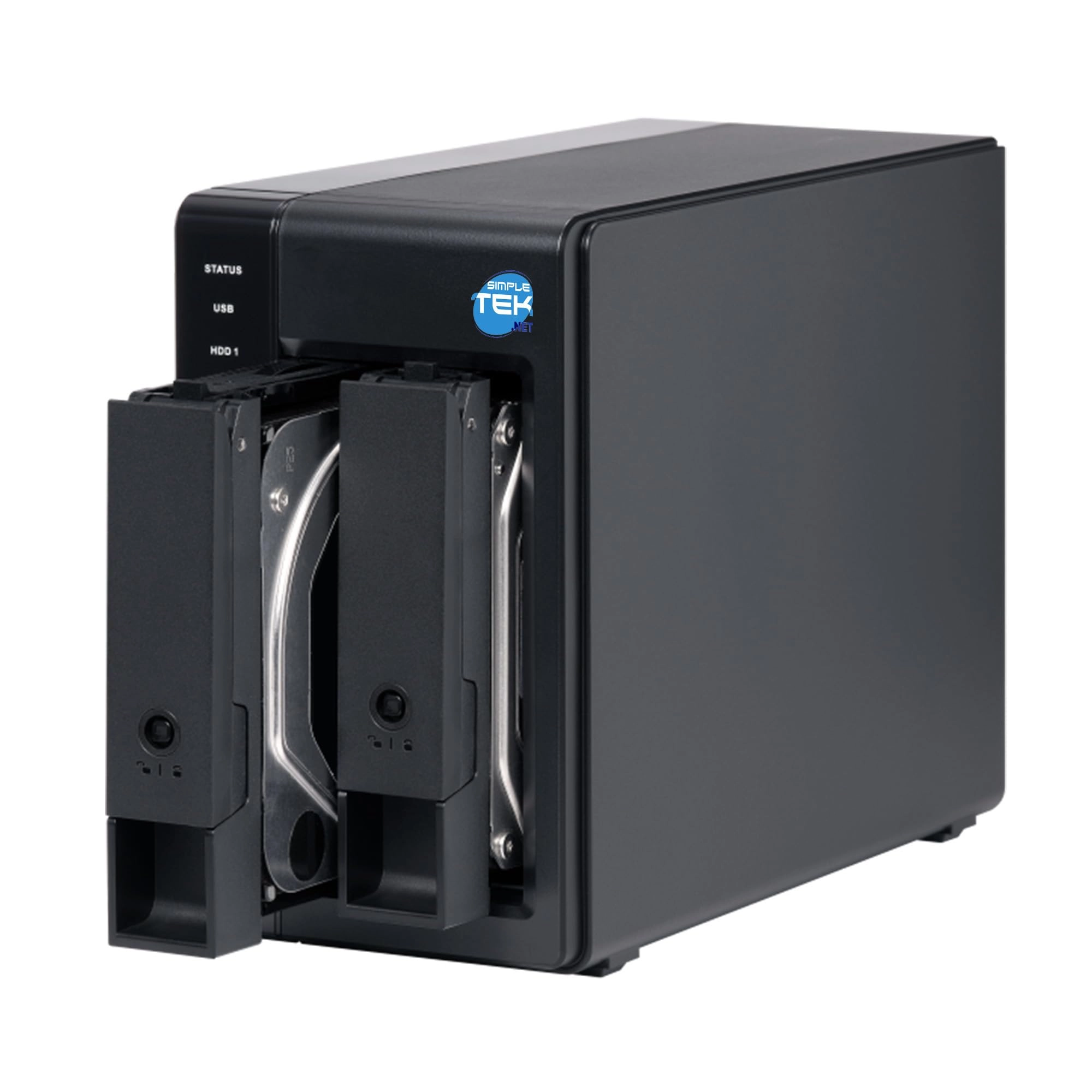 SIMPLETEK External USB-C 3.2 DAS - 2 SATA 3.5/2.5 bay