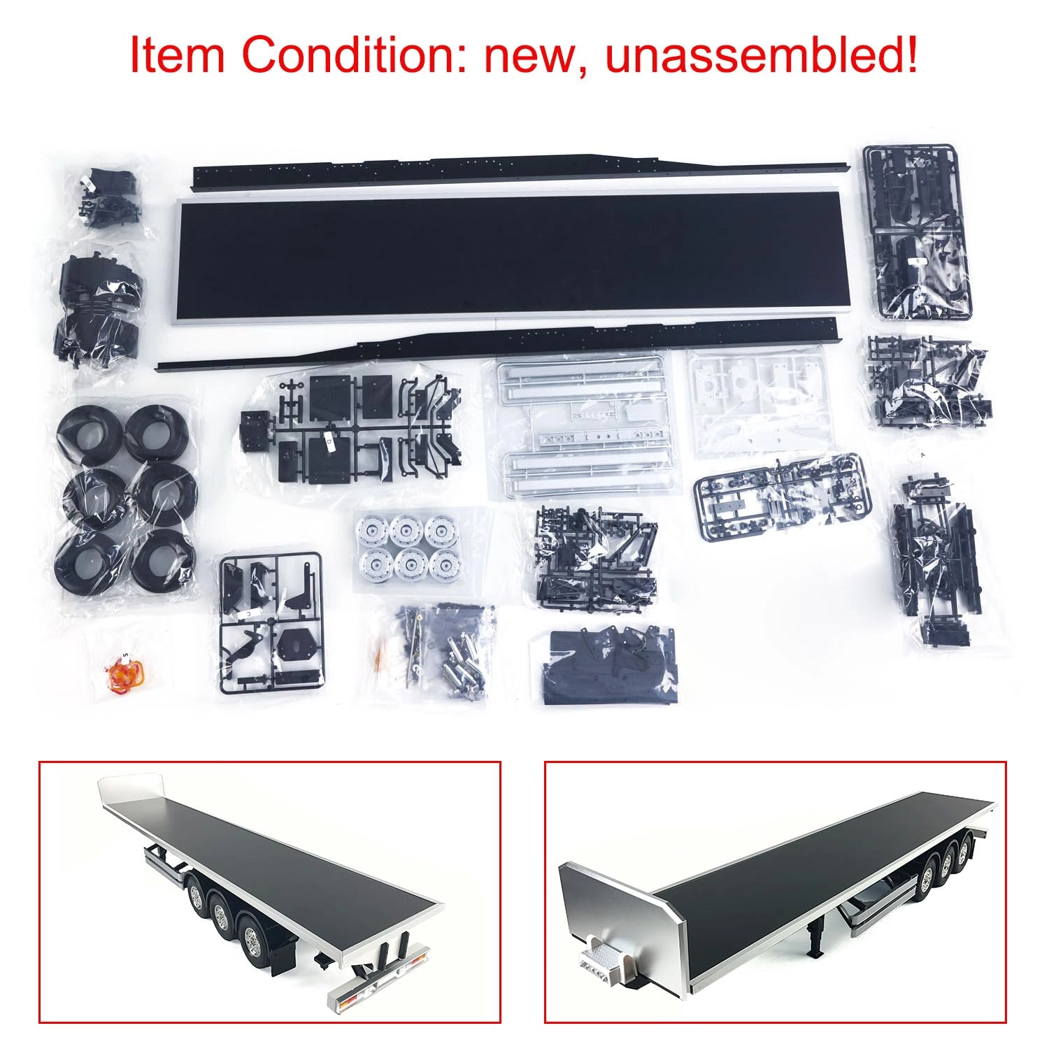 Flatbed Semi Trailer - 1:14 Scale