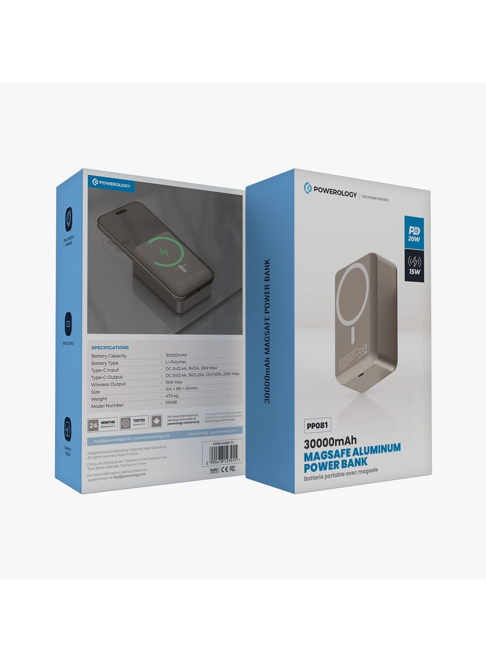 PPBCHA81-TI - 30000mAh 20W 15W