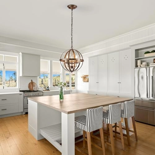 Ceiling Pendant Light - 3-Lights Semi Flush Mount