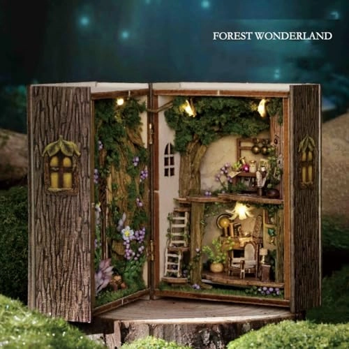 Miniature Wooden Dollhouse Furniture Kit - Creative Room 1:24