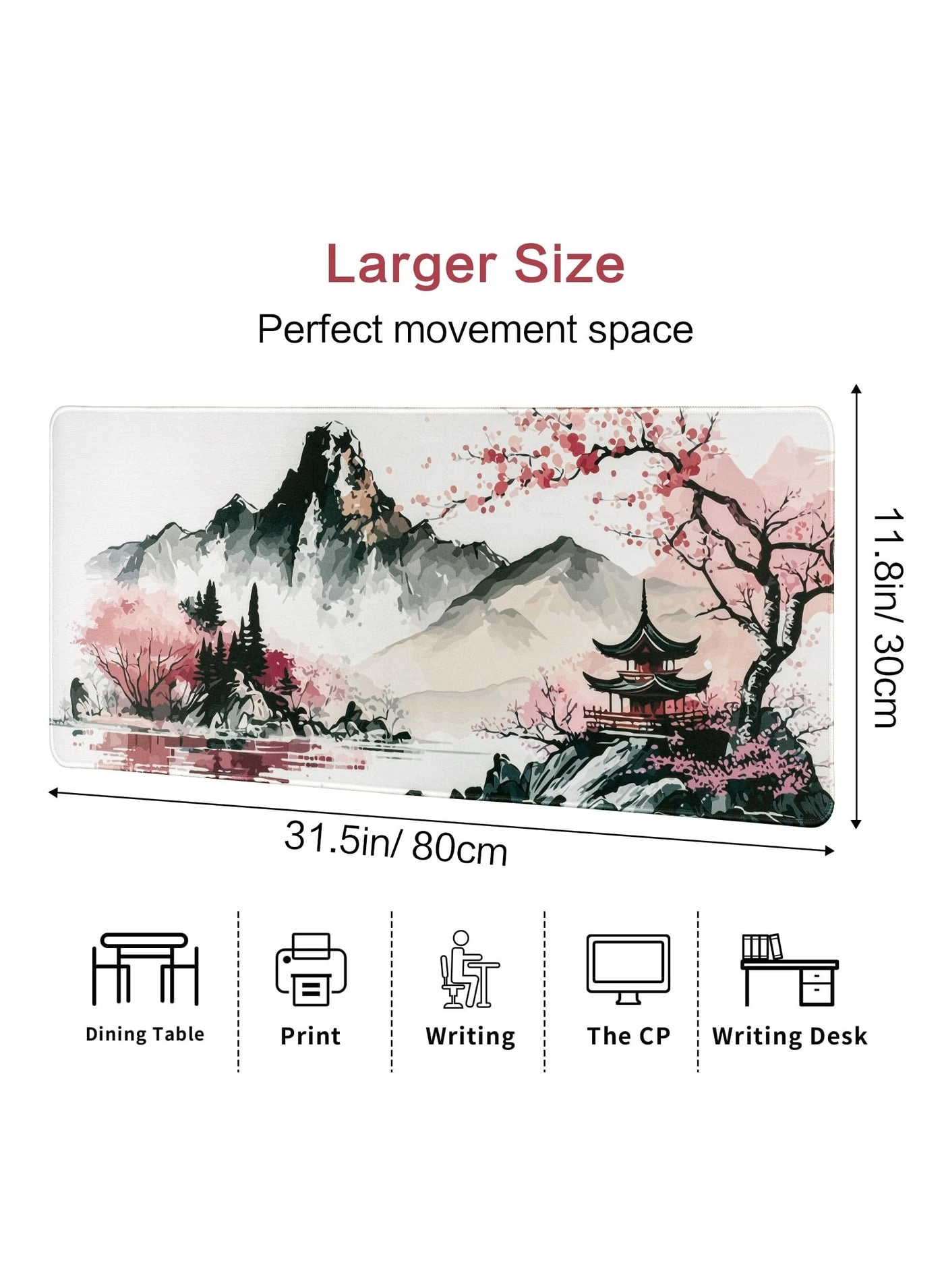 Extended XL Fabric Gaming Mouse Pad - 80x30 cm