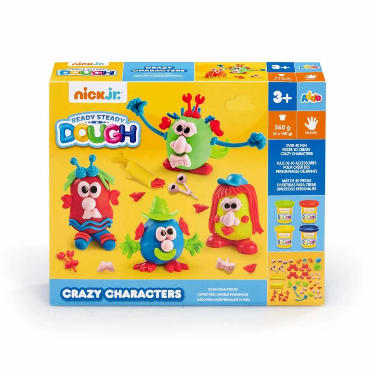 Nick Junior Crazy Characters Play Dough - 3+ years over 40 pieces