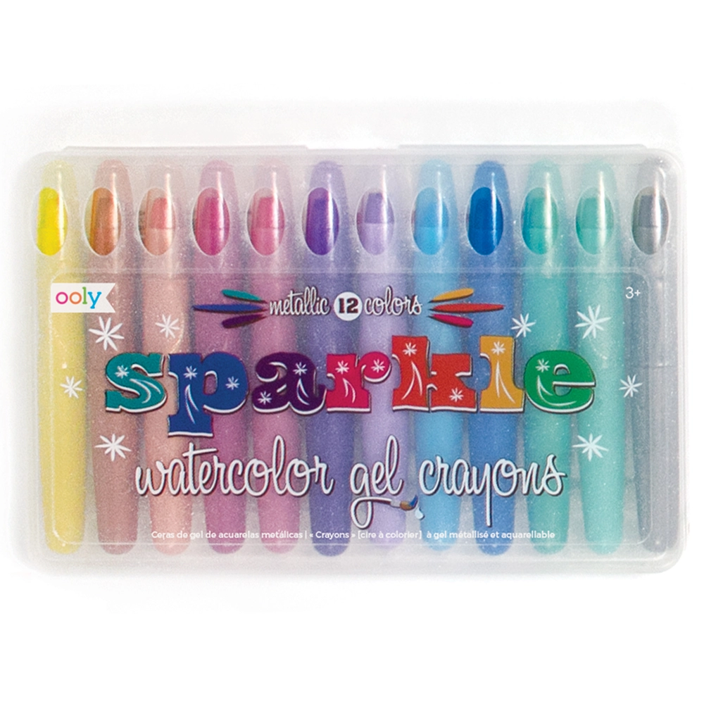 OOLY Sparkle Watercolor Gel Crayons - 12