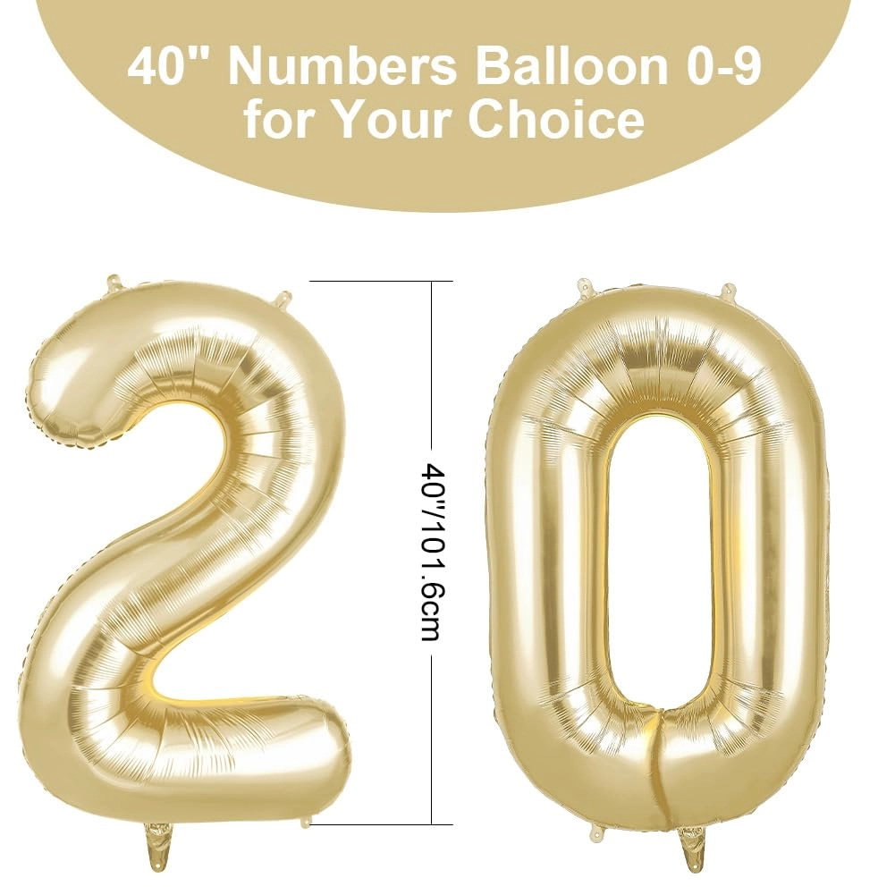 Number 20 Balloon - 2 Birthday