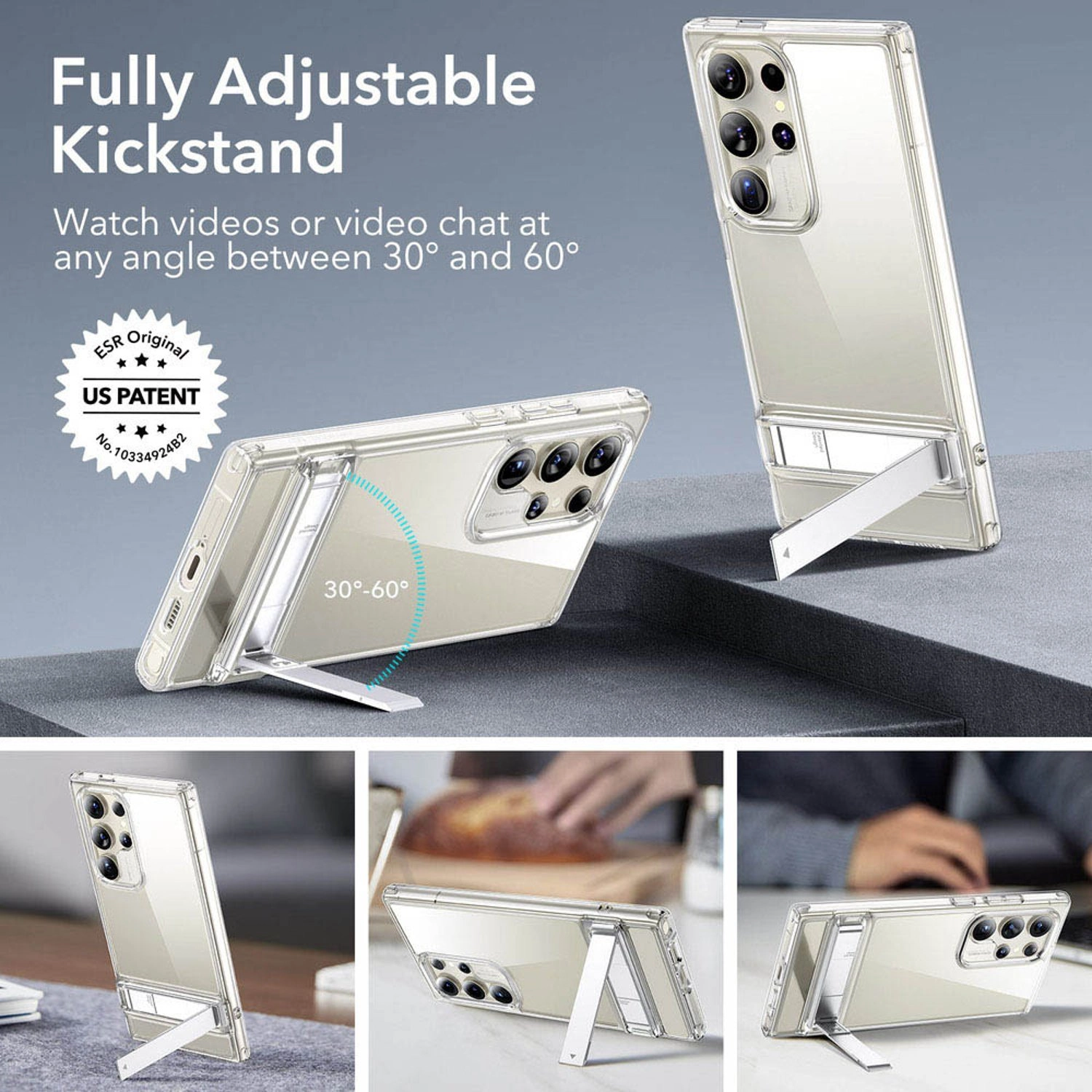 Metal Kickstand Case for Galaxy S24 Ultra