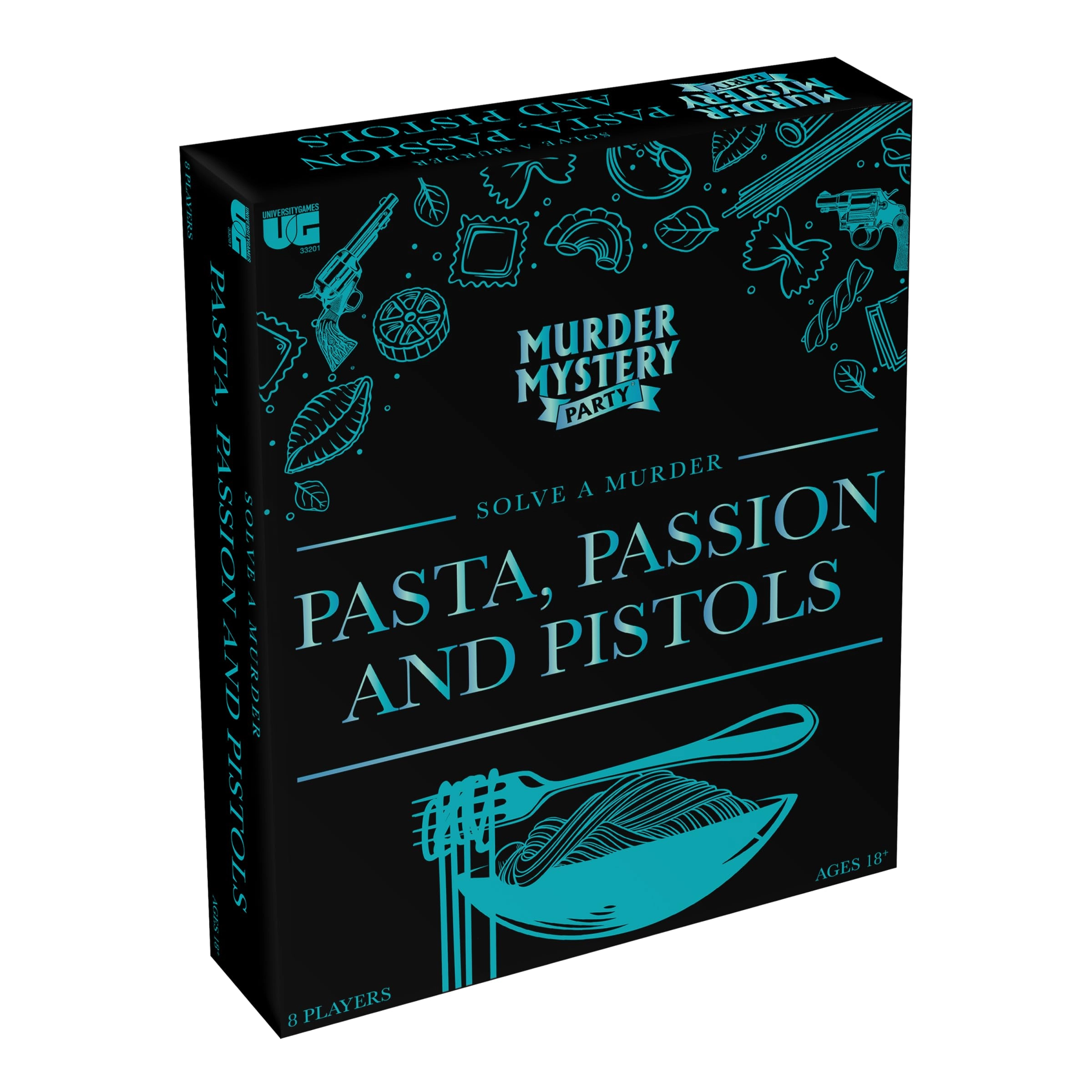 University Games Murder Mystery Party: Pasta, Passion & Pistols