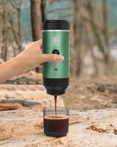 Portable Electric Espresso Machine - 60 Milliliters Ground Coffee & NS Capsules